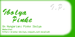 ibolya pinke business card